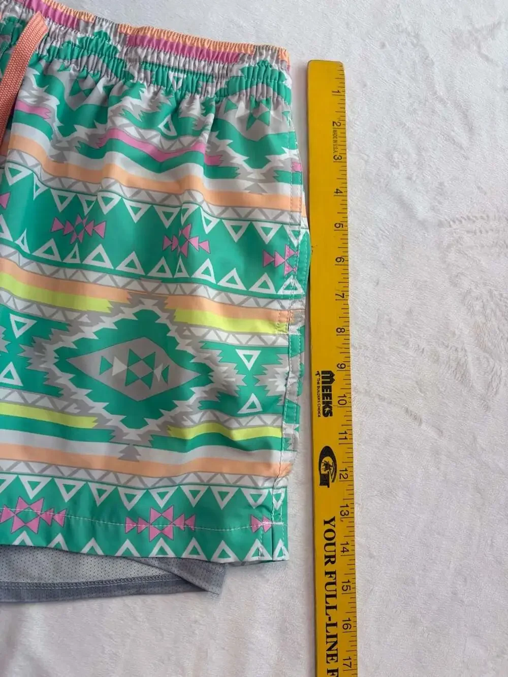 Chubbies 'The En Fuegos' 4-inch Inseam Geometric Print Swim Trunks
